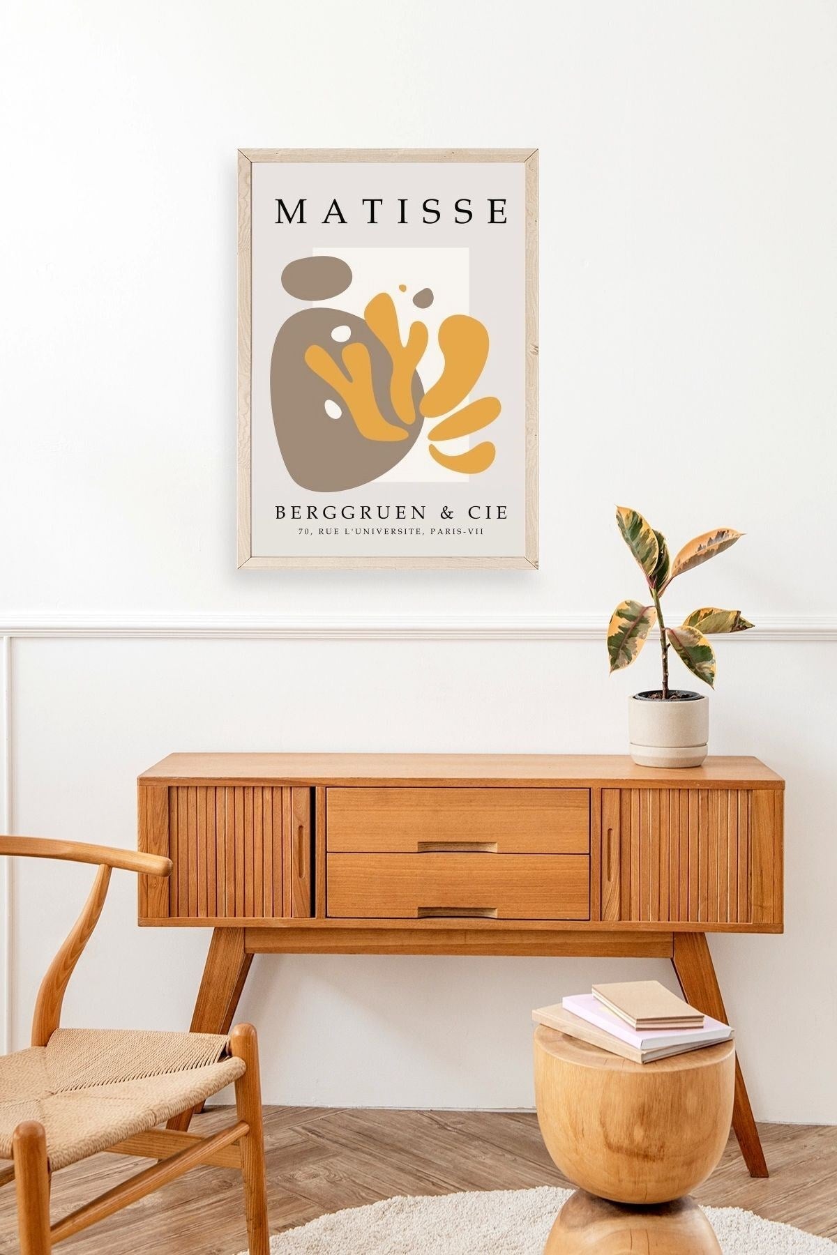 Modern Ahşap Çerçeveli Tablo 30 x 42