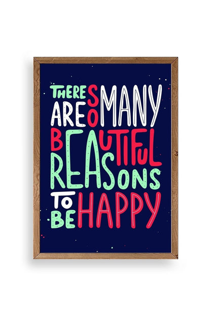 Motto Ahşap Çerçeveli Tablo 17 x 23