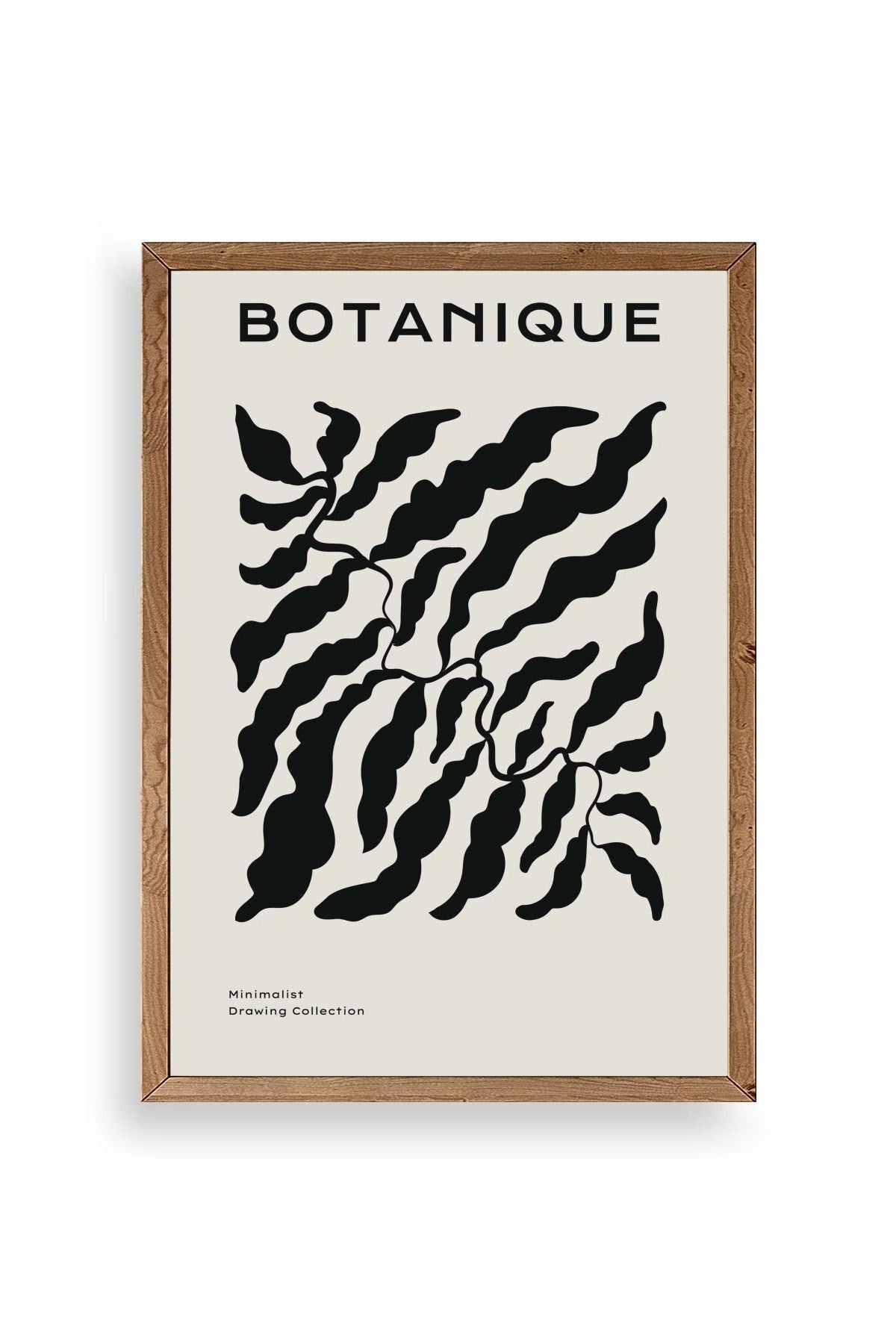 Soyut Ahşap Çerçeveli Tablo 50 x 70