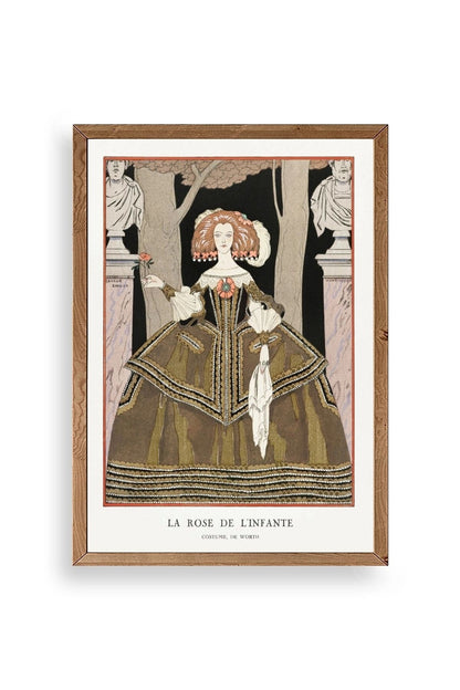 Costume de Worth Ahşap Çerçeveli Tablo 30 x 42