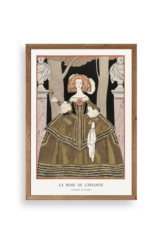 Costume de Worth Ahşap Çerçeveli Tablo 30 x 42