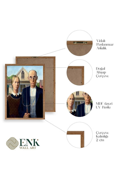 Lotus Water Lily Ahşap Çerçeveli Tablo 50 x 70