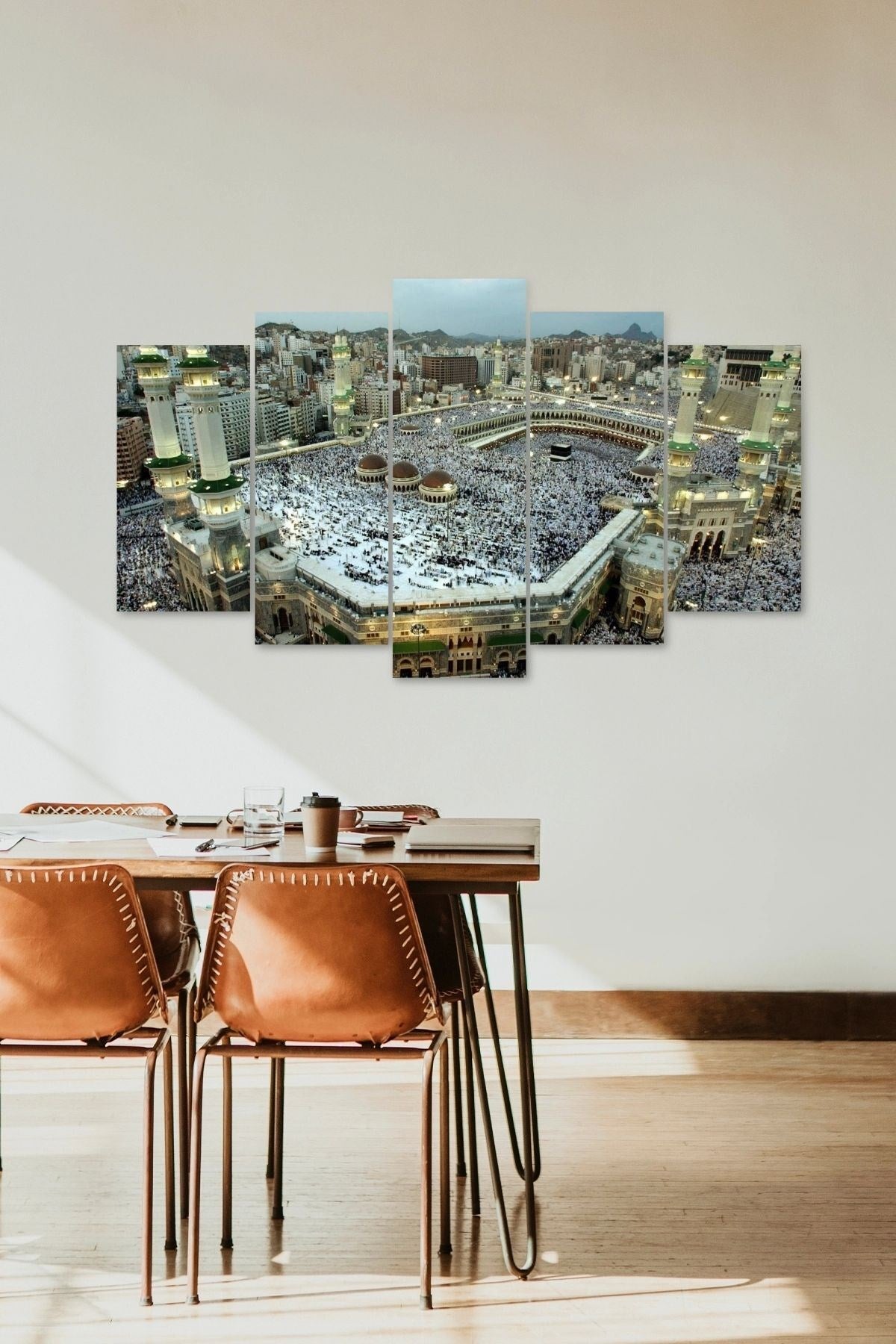 Kabe Manzarası 5 Parçalı Mdf Tablo 60 x 100