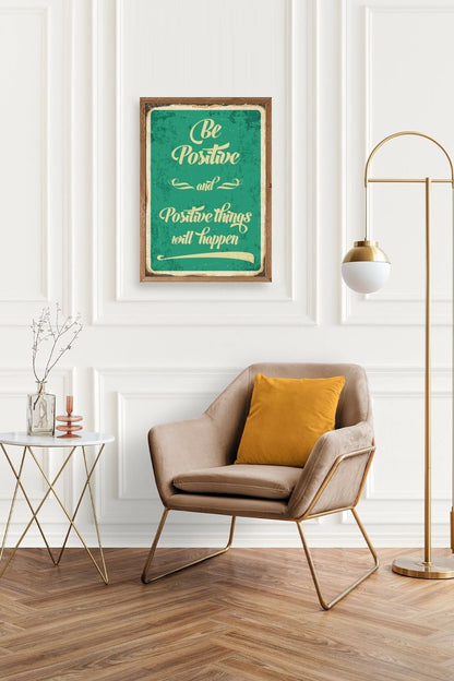 Motto Ahşap Çerçeveli Tablo 50 x 70