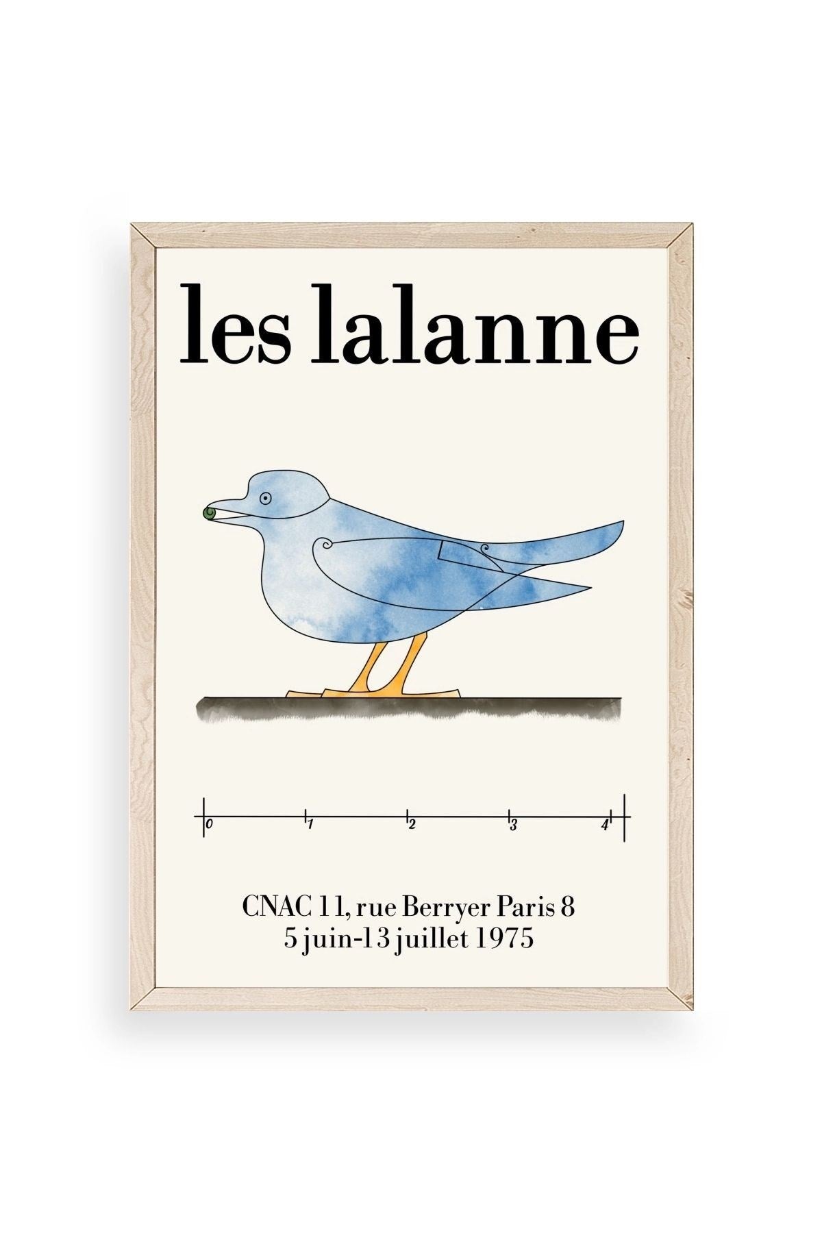 Les Lalanne Ahşap Çerçeveli Tablo 30 x 42