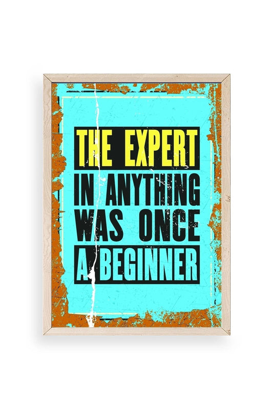 Motto Ahşap Çerçeveli Tablo 50 x 70