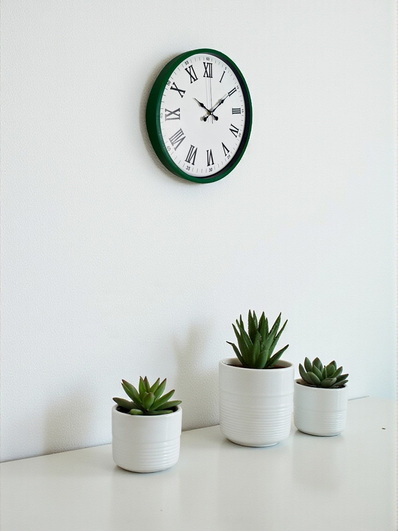 Zentime 36 Cm Yeşil Dekoratif Duvar Saati