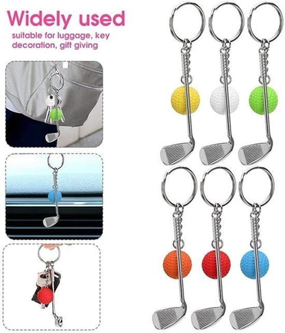 BUFFER® Gerçekçi Golf Tasarımlı Şık Anahtarlık Kolye Çanta Süsü Golf Keychain
