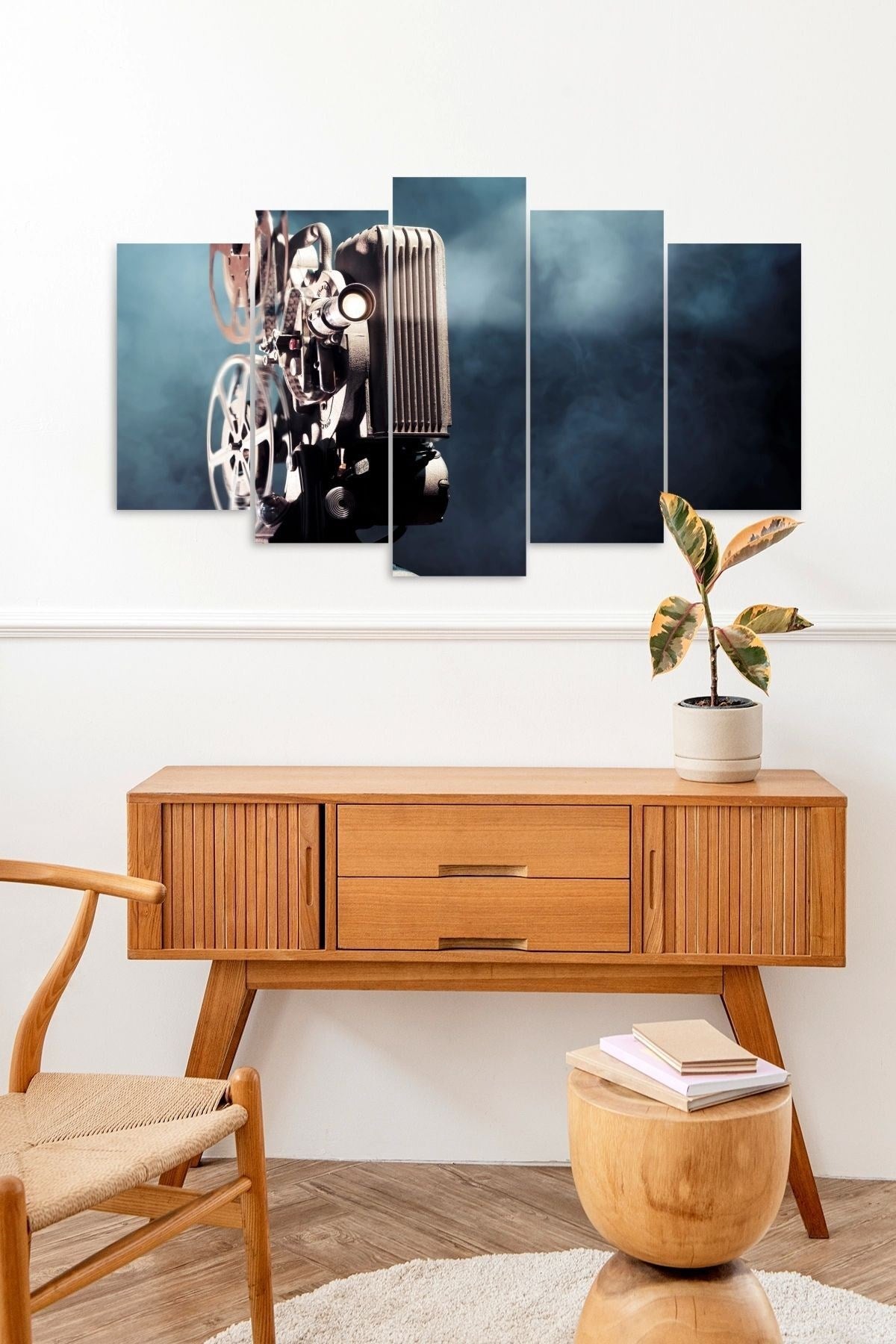 Kamera Manzarası 5 Parçalı Mdf Tablo 60 x 100