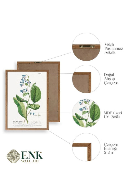 Pvlmonarla Ahşap Çerçeveli Tablo 30 x 42