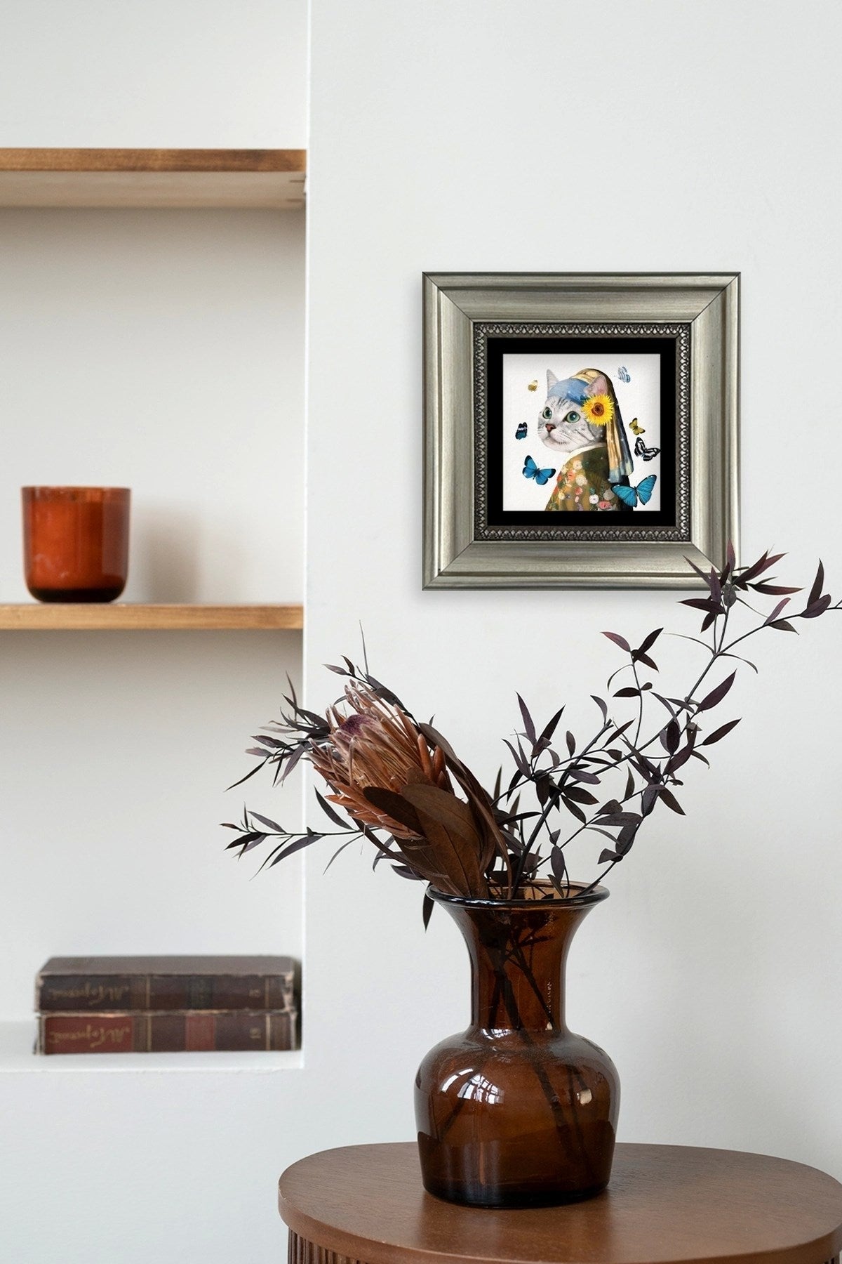 Van Gogh Çerçeveli Taş Tablo 20 cm