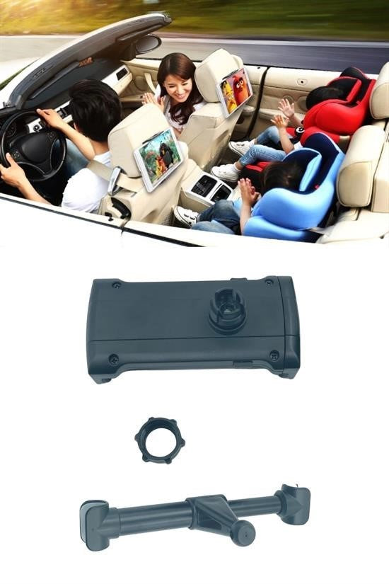 BUFFER® Oto Koltuk Arkası Telefon Tablet Tutucu Ayarlanabilir 360 Derece Dönebilen Pratik Stand