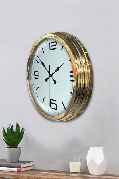 Zentime 40 Cm Gold Lüks Duvar Saati