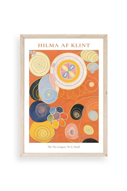 Hilma Af Klint Ahşap Çerçeveli Tablo 50 x 70