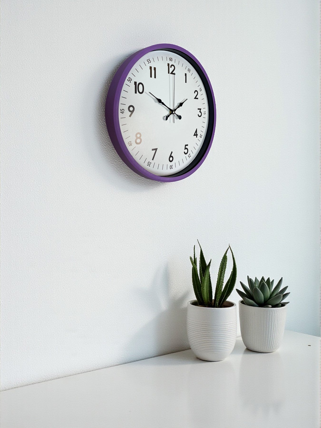 Zentime 36 Cm Mor Dekoratif Duvar Saati