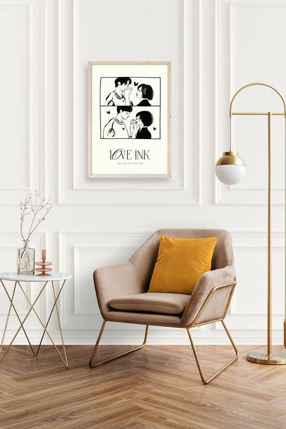 Love Ahşap Çerçeveli Tablo 50 x 70