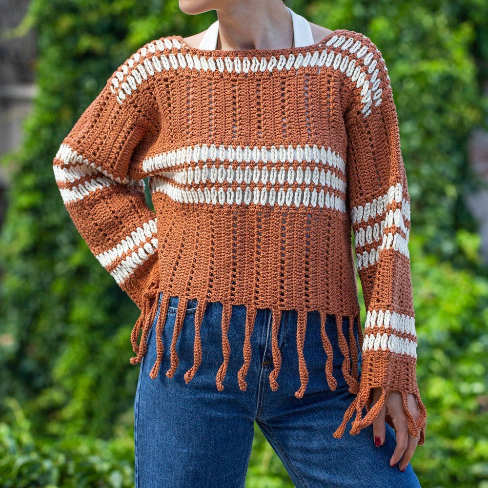 La Mia XL Mercerized Turuncu El Örgü İpi - 194 - 33772