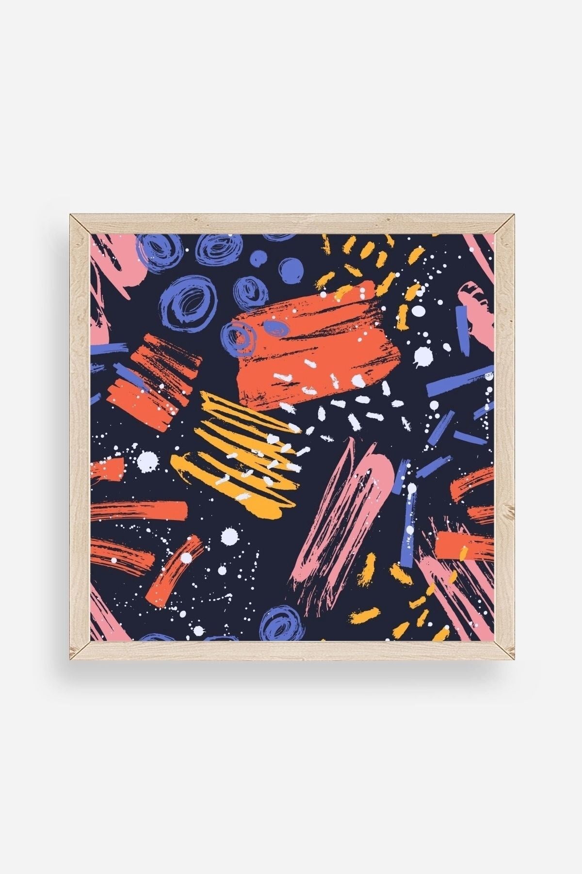 Modern Ahşap Çerçeveli Tablo 23 x 23