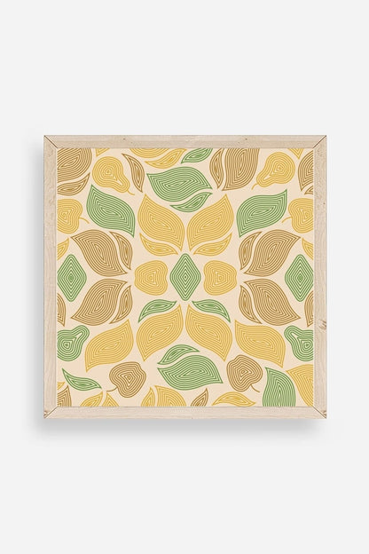 Desen Ahşap Çerçeveli Tablo 50 x 50