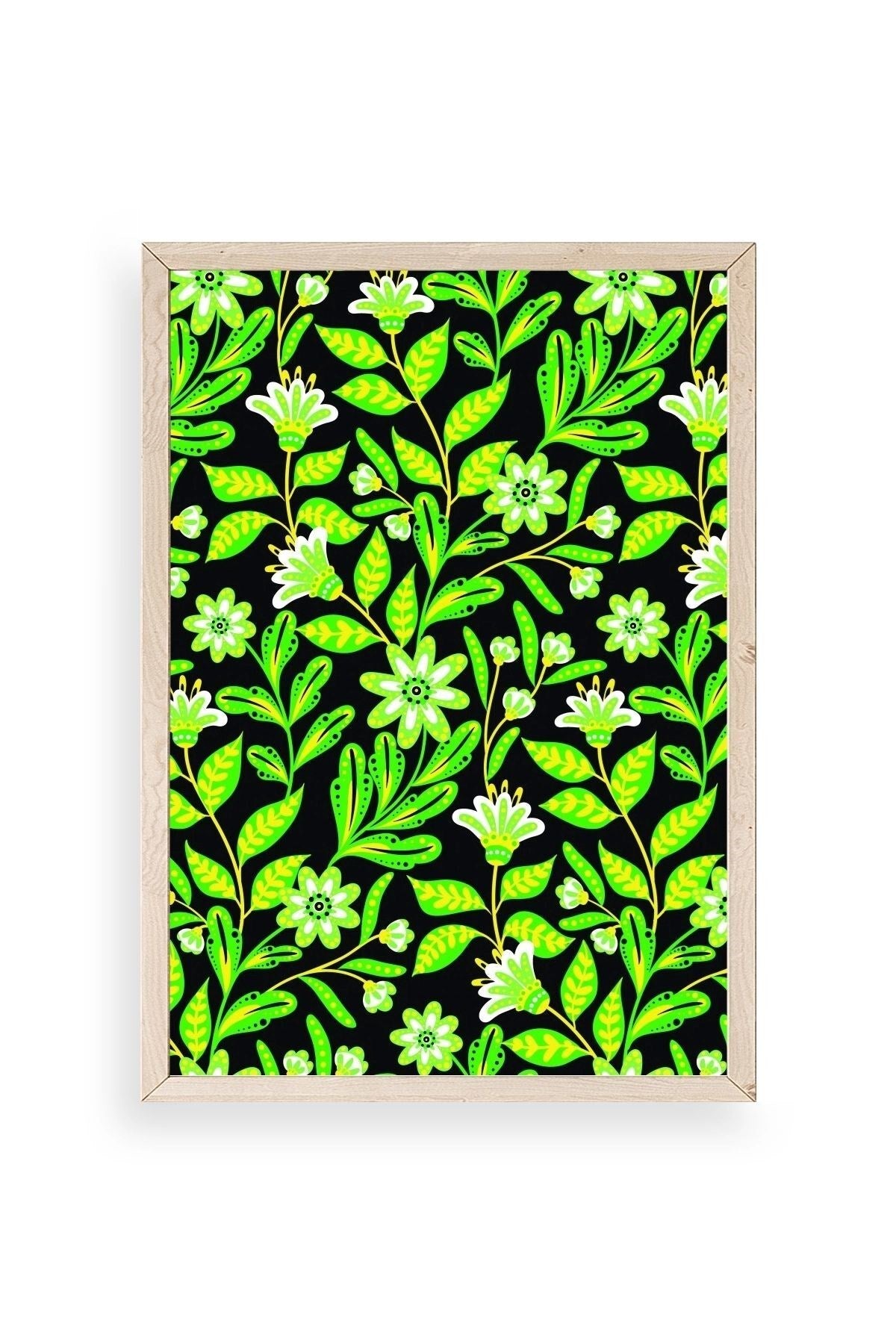 Yapraklar Ahşap Çerçeveli Tablo 17 x 23