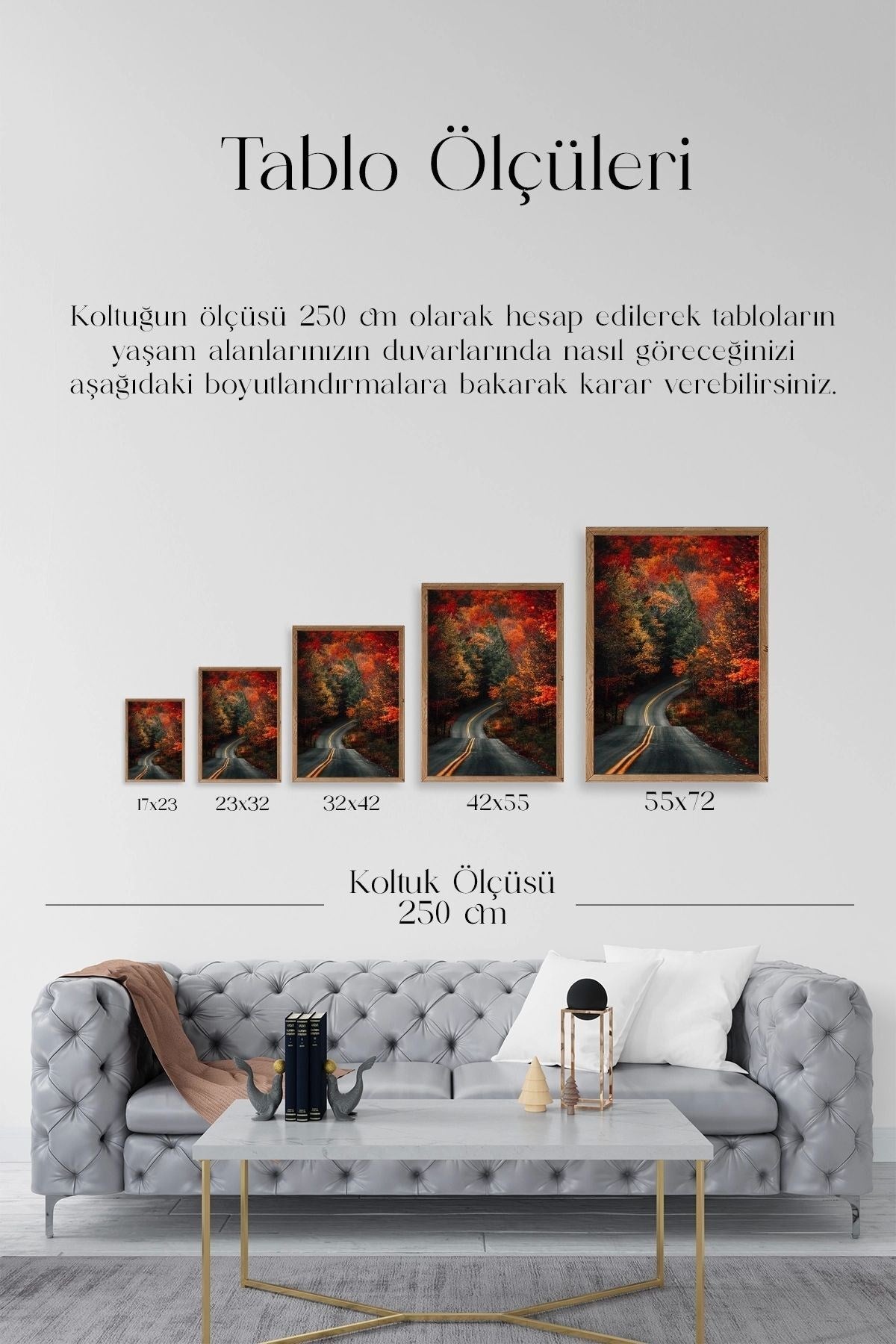 Manzara Ahşap Çerçeveli Tablo 17 x 23