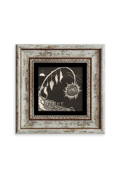 Van Gogh Çerçeveli Taş Tablo 20 cm