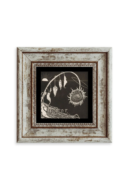 Van Gogh Çerçeveli Taş Tablo 20 cm