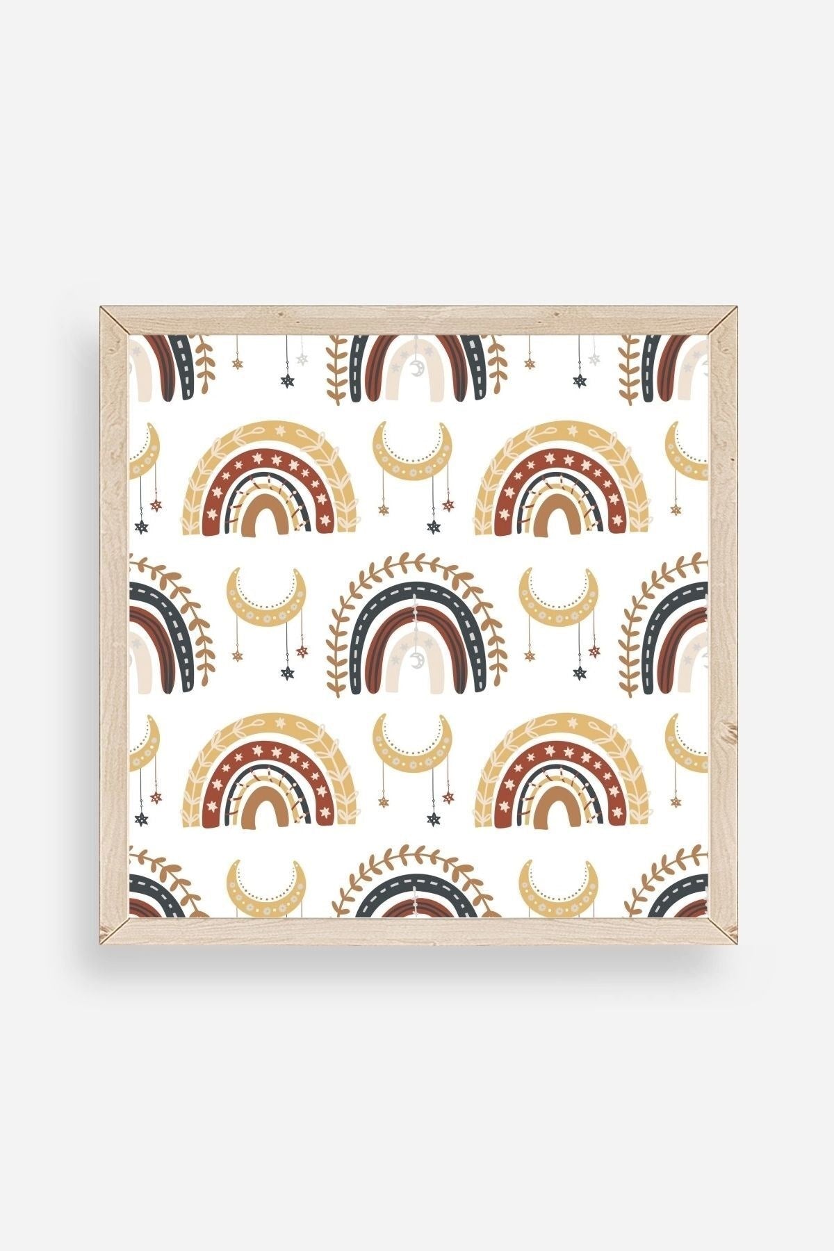 Gökkuşağı Ahşap Çerçeveli Tablo 23 x 23