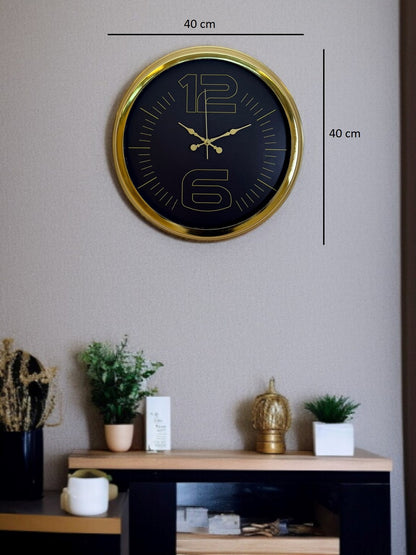 Zentime 40 Cm Gold Lüks Duvar Saati