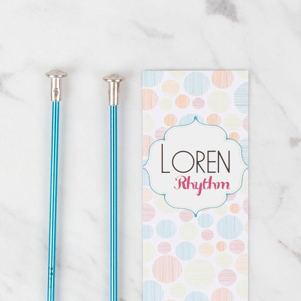 Loren Rythm 2,5mm Mavi Renkli Metal Örgü Şişi