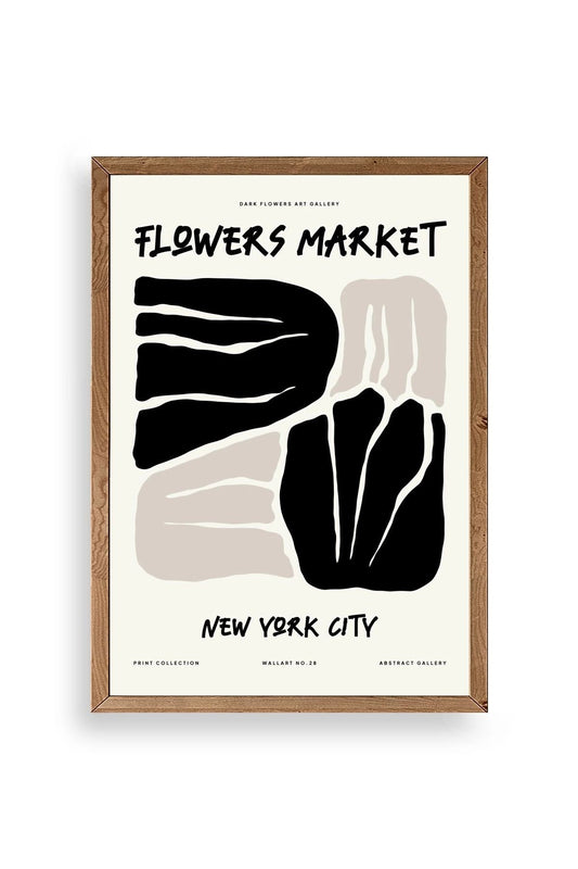 Çiçek Ahşap Çerçeveli Tablo 30 x 42