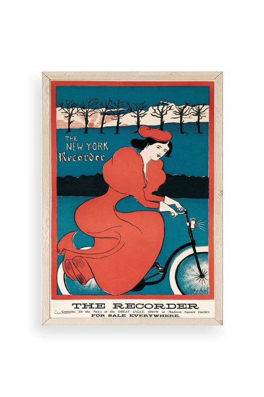 The New York Recorder Ahşap Çerçeveli Tablo 23 x 30