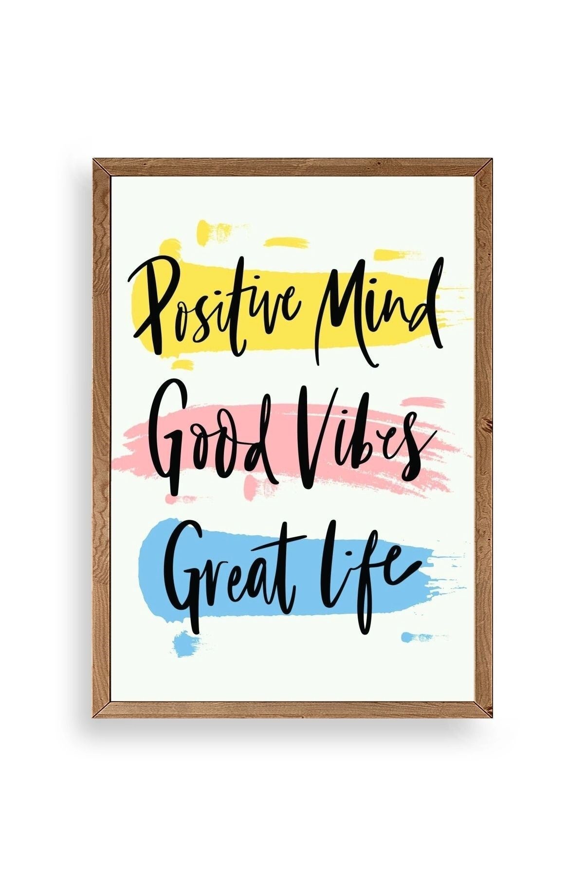 Motto Ahşap Çerçeveli Tablo 17 x 23