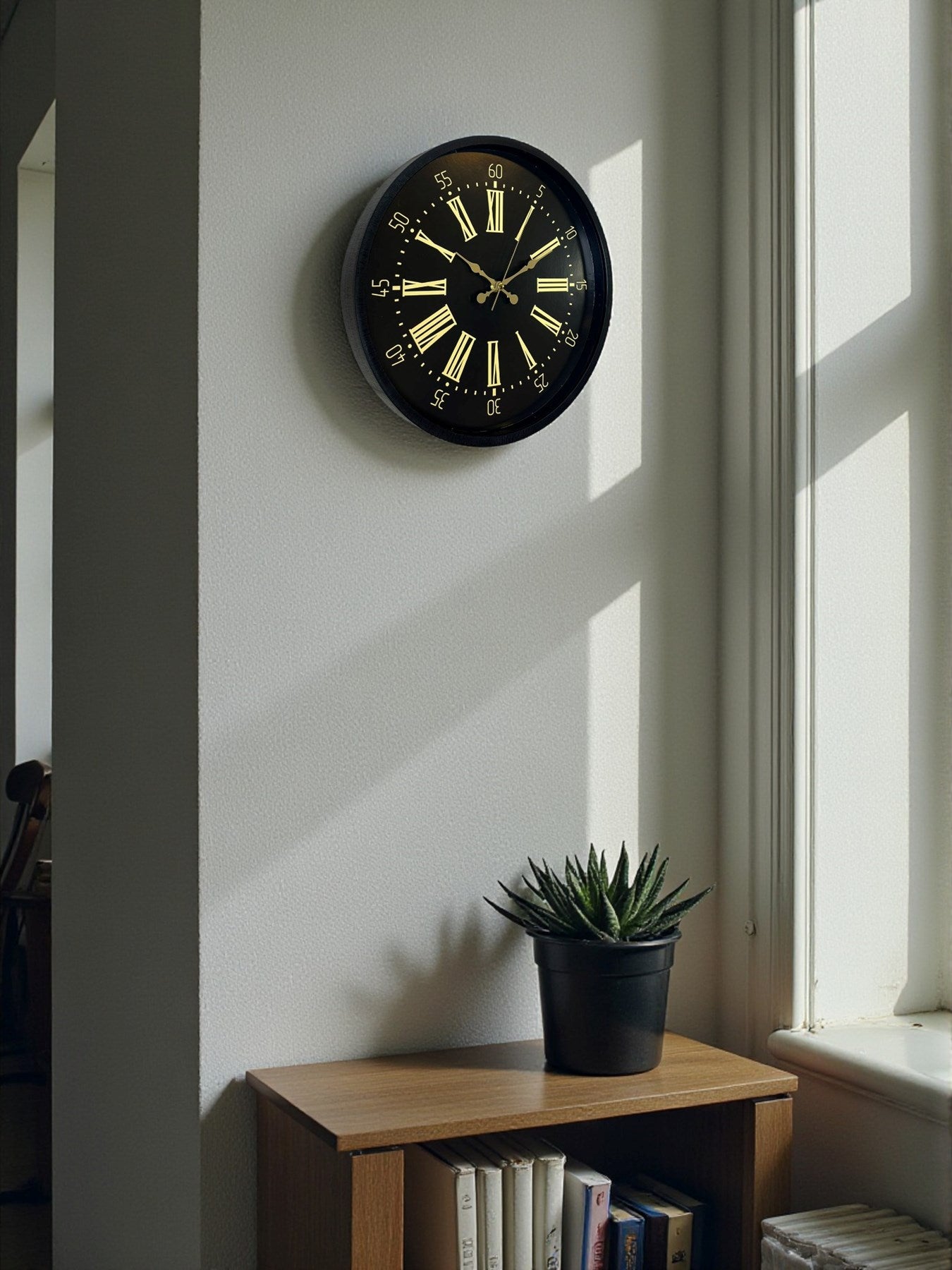 Zentime 36 Cm Siyah Dekoratif Duvar Saati