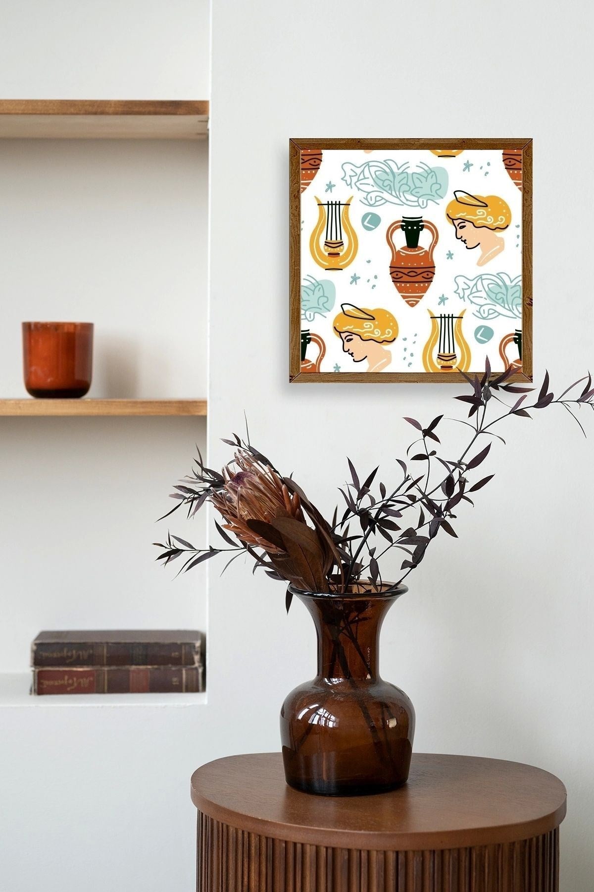 Roma Ahşap Çerçeveli Tablo 23 x 23