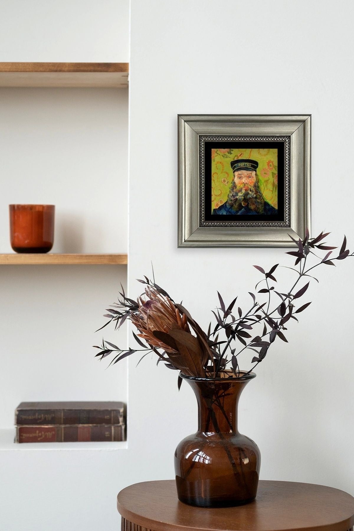 Van Gogh Çerçeveli Taş Tablo 20 cm