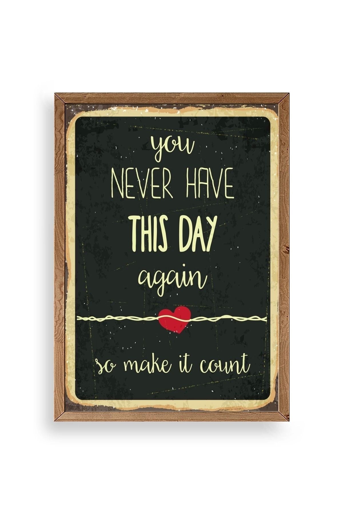 Motto Ahşap Çerçeveli Tablo 50 x 70