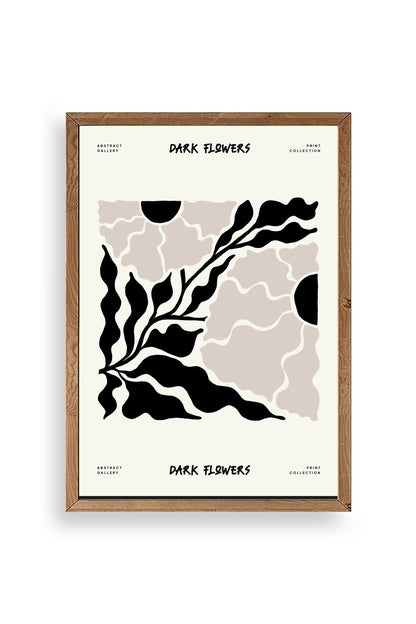 Çiçek Ahşap Çerçeveli Tablo 50 x 70