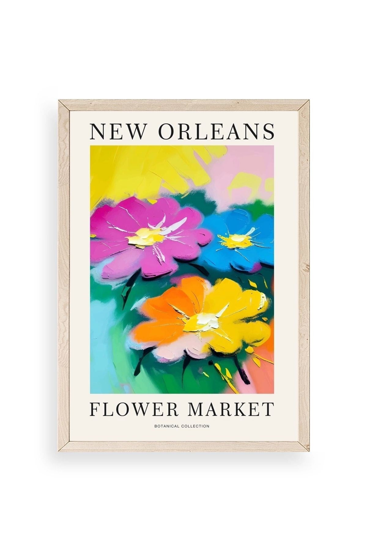 Çiçek Ahşap Çerçeveli Tablo 23 x 30