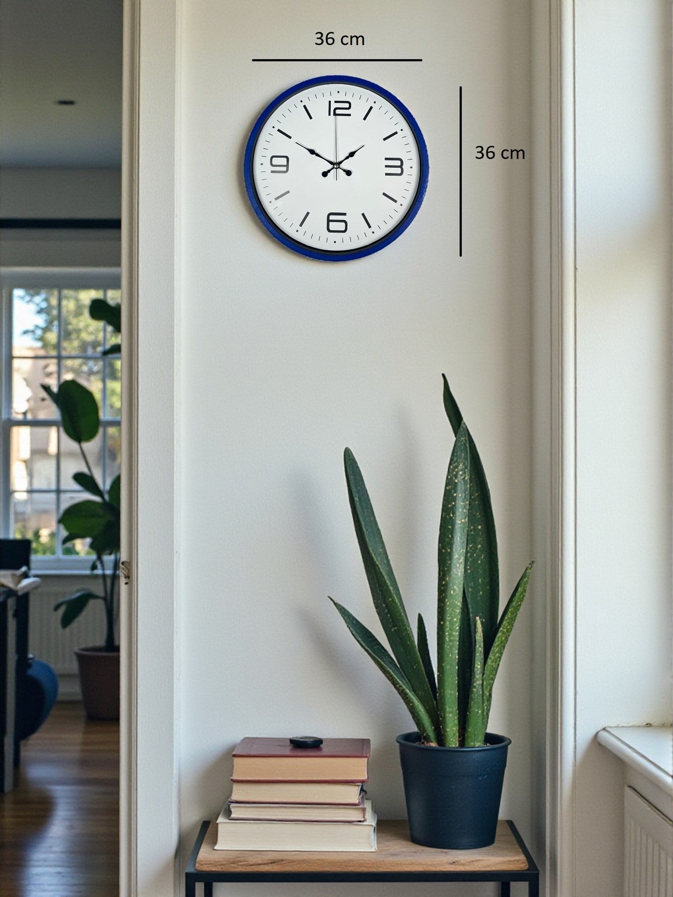 Zentime 36 Cm Lacivert Dekoratif Duvar Saati