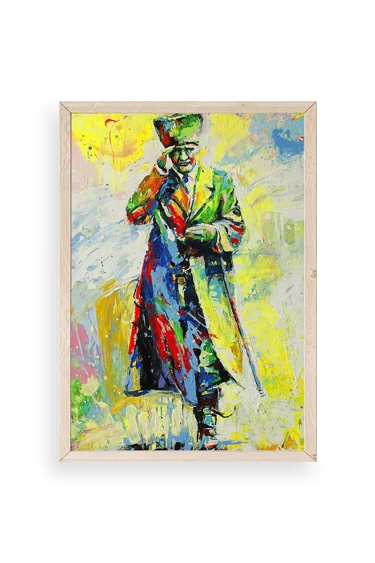 Atatürk Ahşap Çerçeveli Tablo 50 x 70