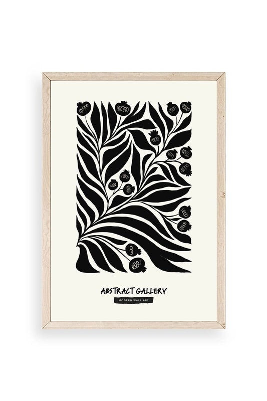 Soyut Ahşap Çerçeveli Tablo 50 x 70