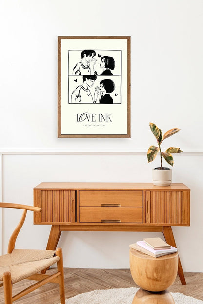 Love Ahşap Çerçeveli Tablo 17 x 23