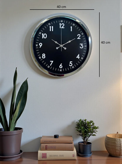 Zentime 40 Cm Krom Şık Duvar Saati