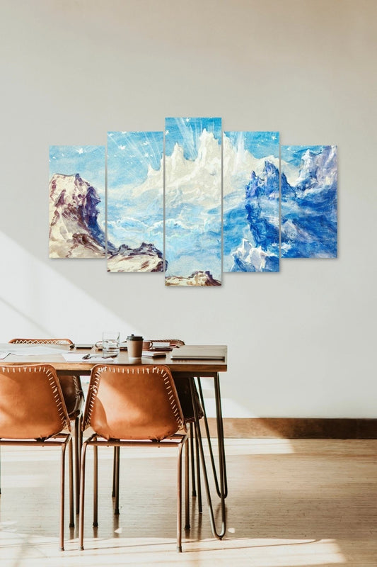 Manzara Doğa 5 Parçalı Mdf Tablo 60 x 100