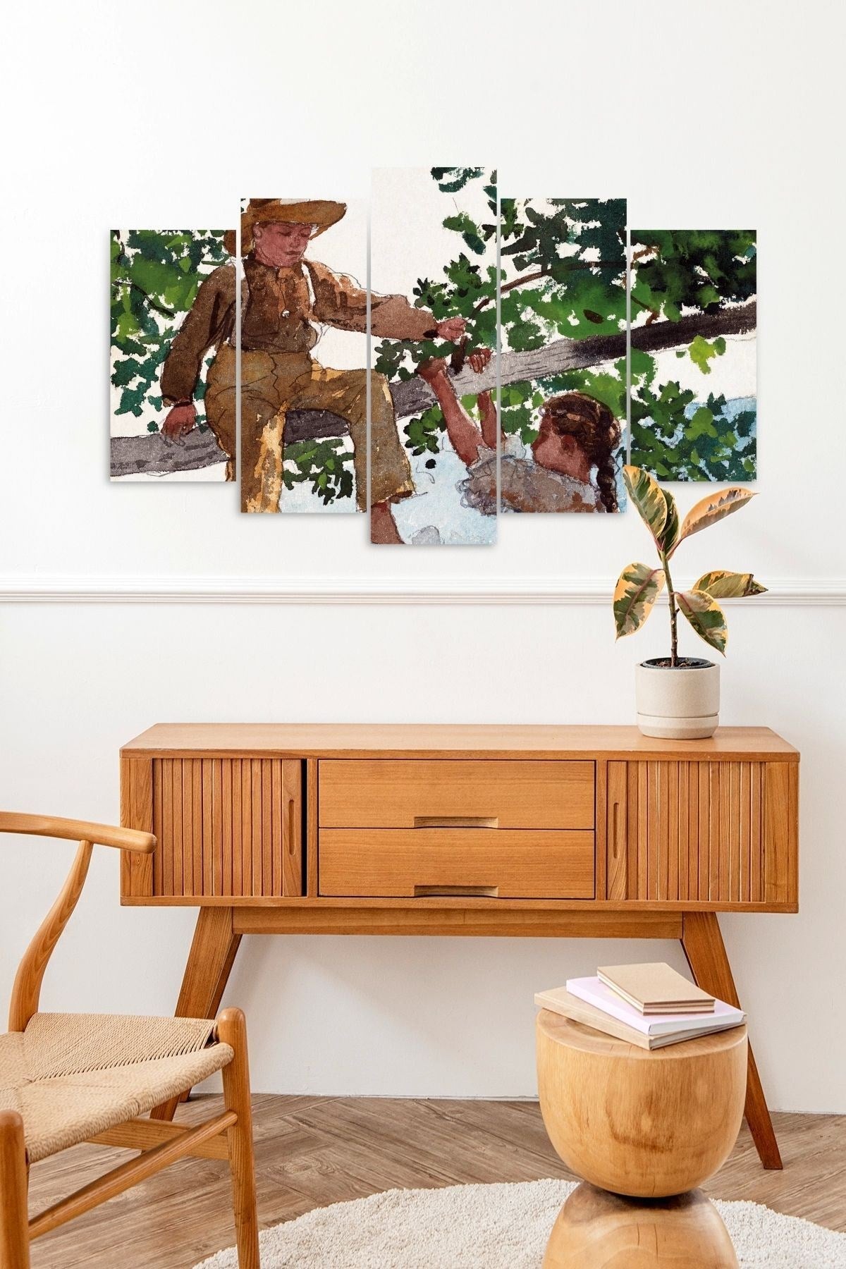 Manzara 5 Parçalı Mdf Tablo 60 x 100