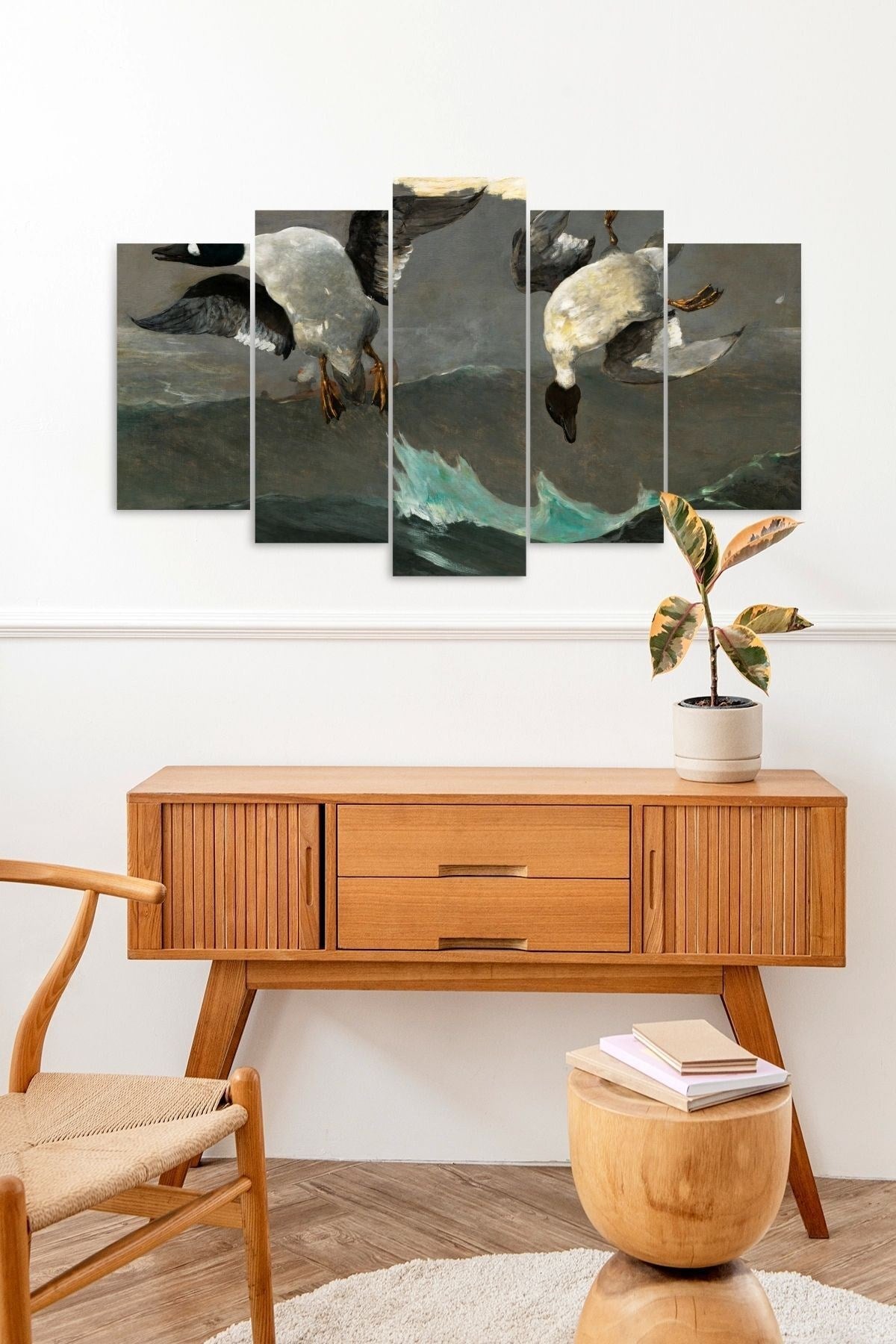 Manzara Doğa 5 Parçalı Mdf Tablo 60 x 100