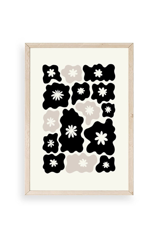 Çiçek Ahşap Çerçeveli Tablo 50 x 70