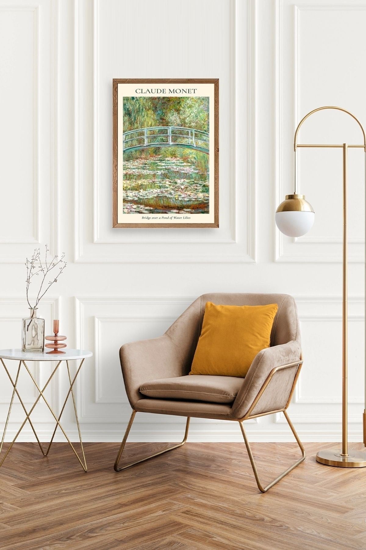 Claude Monet Ahşap Çerçeveli Tablo 30 x 42