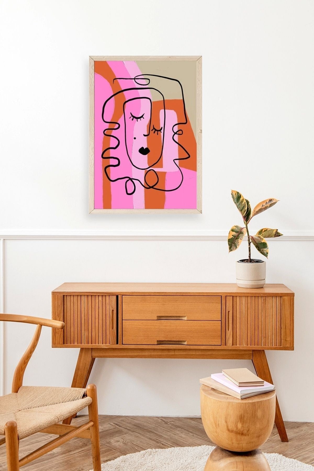 Motto Ahşap Çerçeveli Tablo 50 x 70